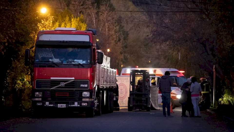 Tragedia en la cordillera: murió un nene de 6 años aplastado cuando descargaban maderas