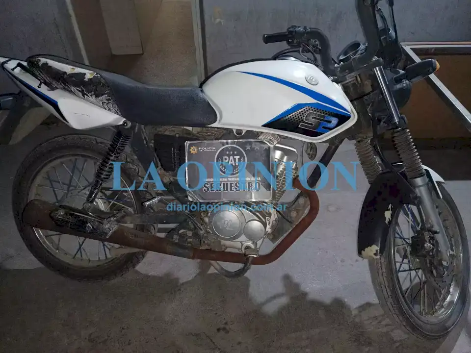 Secuestro de moto por adulteración