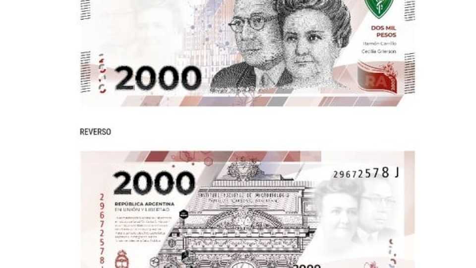 El nuevo billete de $ 2.000 adelanta su salida