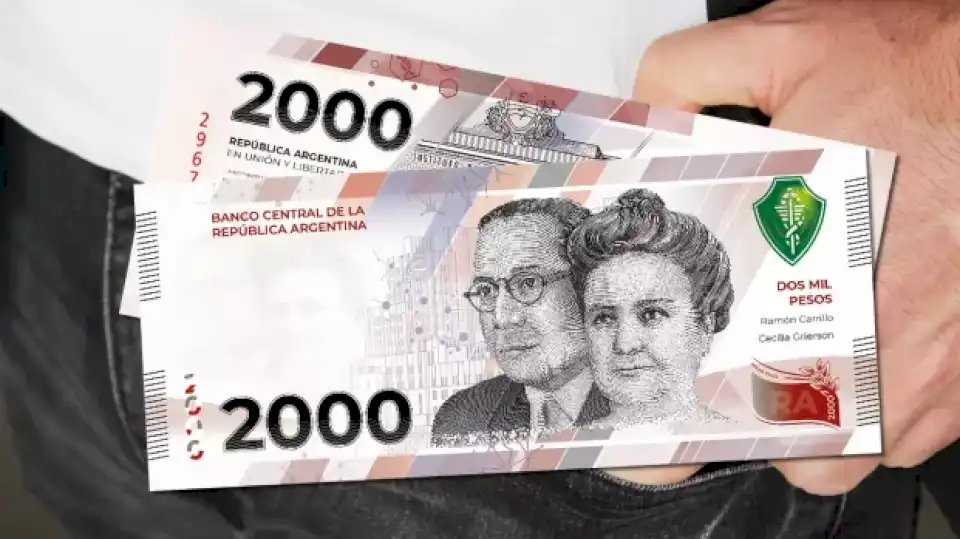 El nuevo billete de $2.000 saldrá a la calle antes de lo esperado