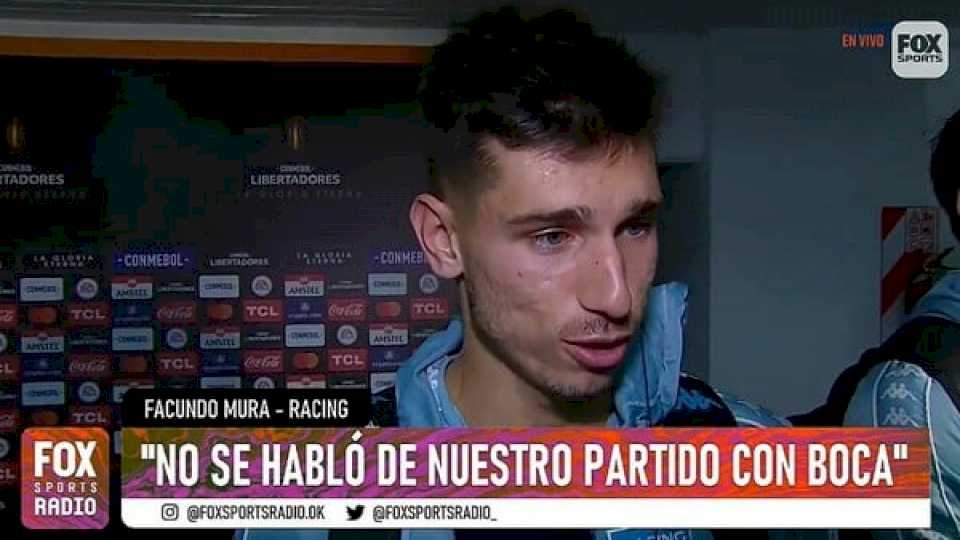 El fuerte descargo del jugador de Racing Facundo Mura: «Si me agarra la patada de Barco, hoy estoy viendo el partido en un sanatorio»