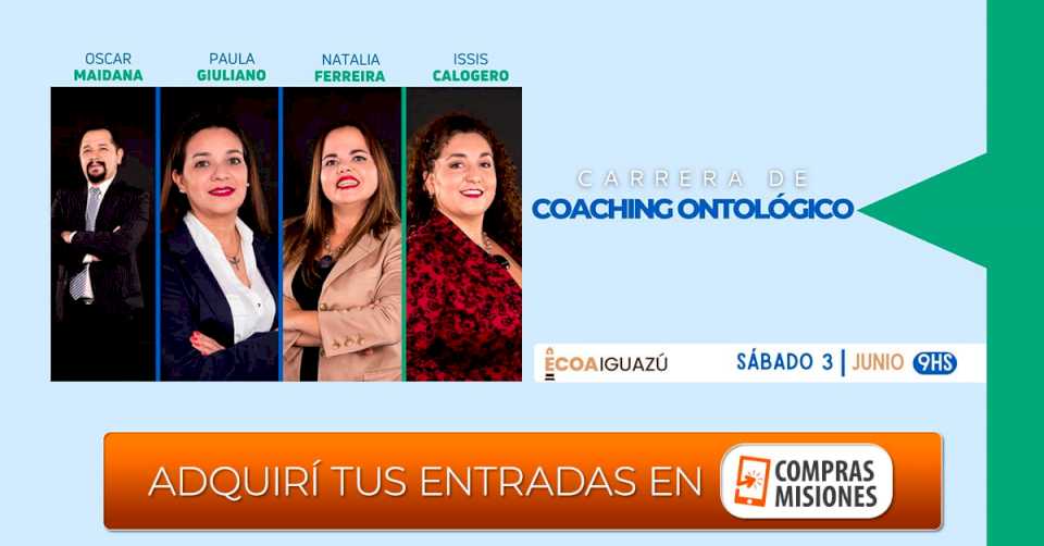 ECOA lleva su carrera de Coaching a Iguazú: inscribite en Comprasmisiones.com.ar