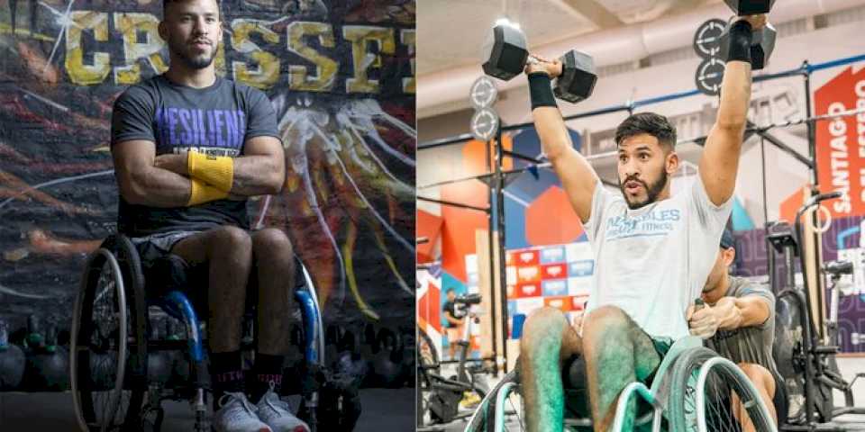 Era boxeador, quedó en silla de ruedas y se reinventó como referente de crossfit