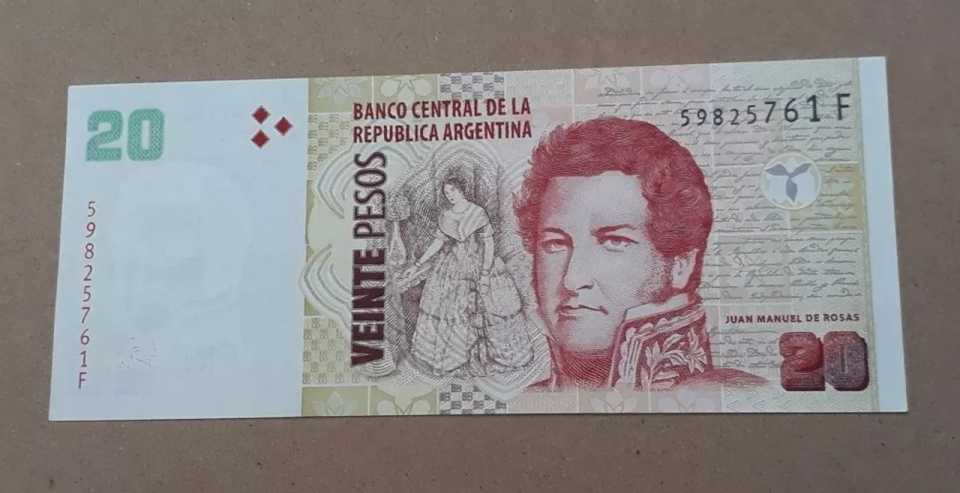 Coleccionistas pagan hasta $30 mil pesos por un billete de $20 pesos argentino: cómo reconocerlo