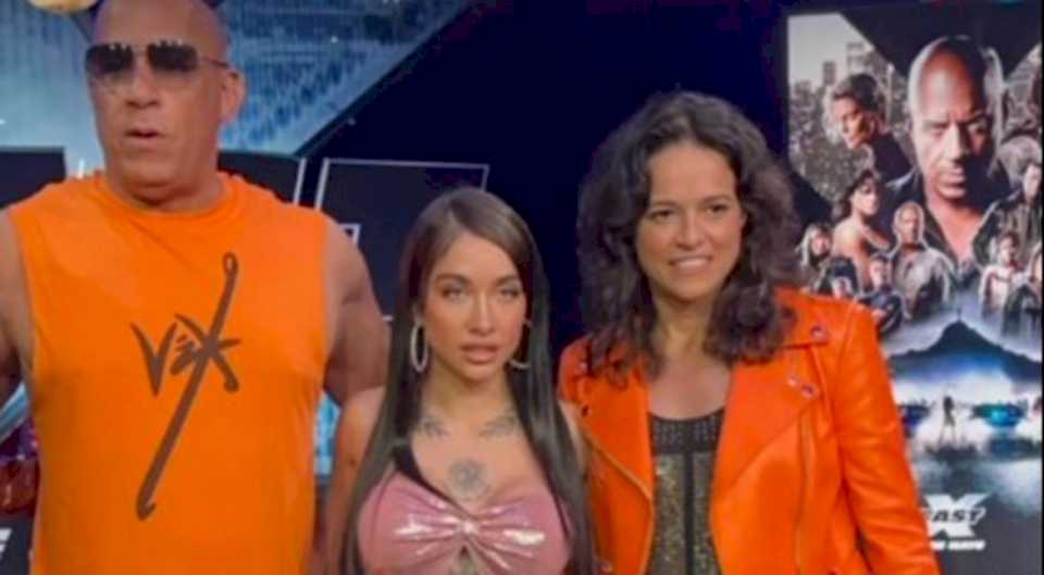 maria-becerra-y-vin-diesel-promocionaron-«rapido-y-furioso-x»