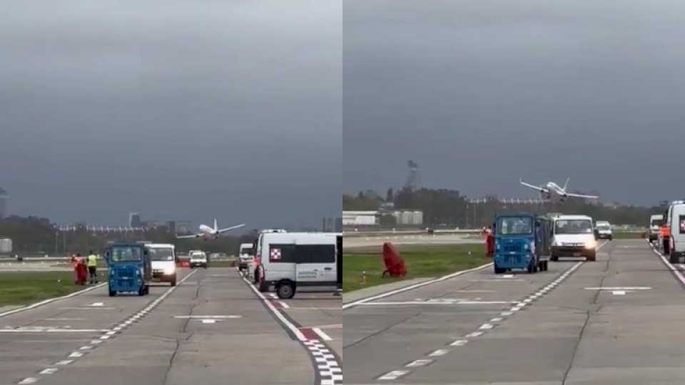 Un avión de Flybondi hizo una arriesgada maniobra para aterrizar con fuertes ráfagas de viento