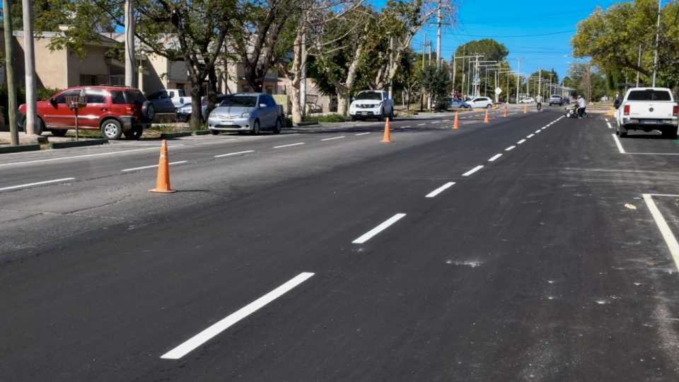 Guaymallén urbanizó otro tramo de la calle Bandera de los Andes