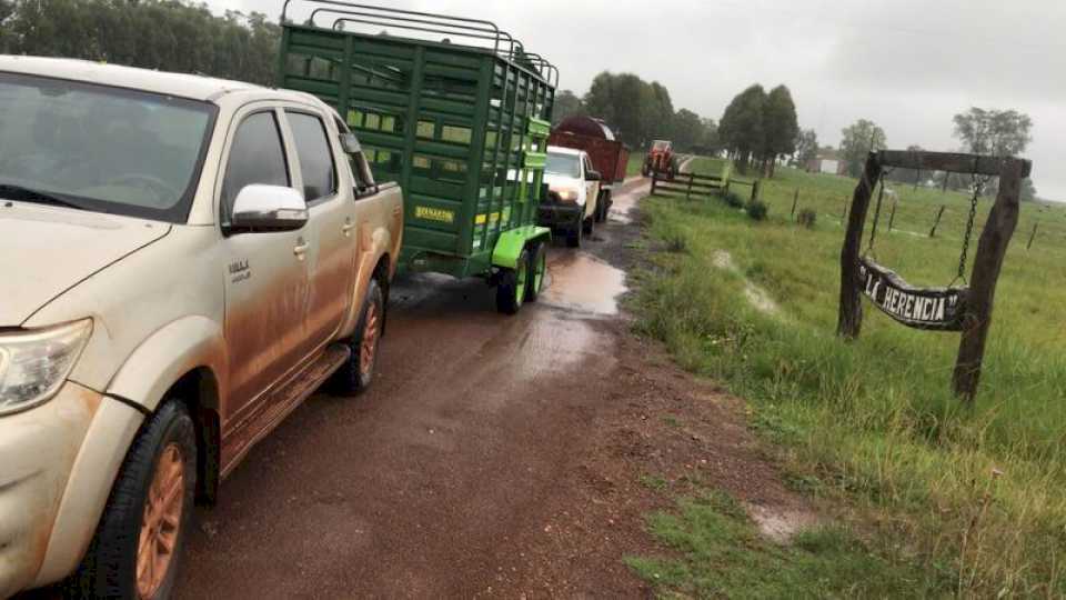 Ganaderos al borde de la ruta 14 protestaron contra el cuatrerismo