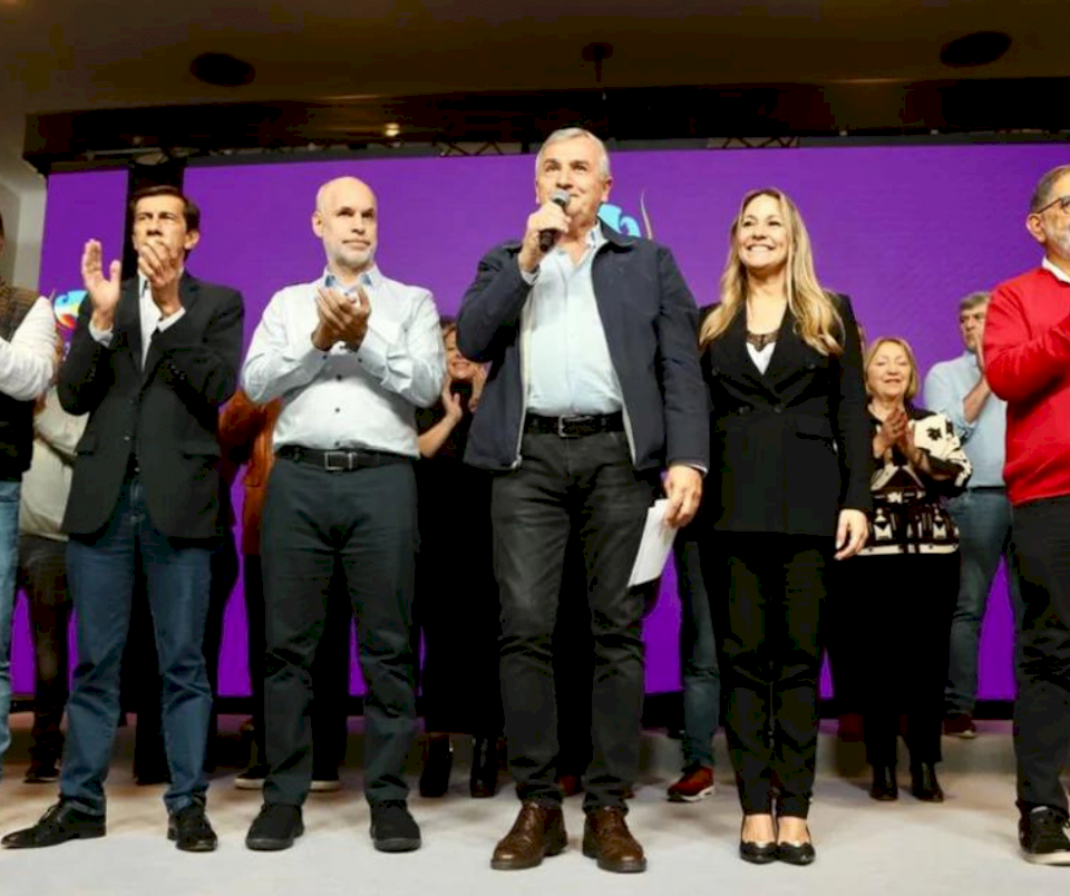 Elecciones Jujuy: Carlos Sadir celebró su triunfo junto a Horacio Larreta y dirigentes de JxC