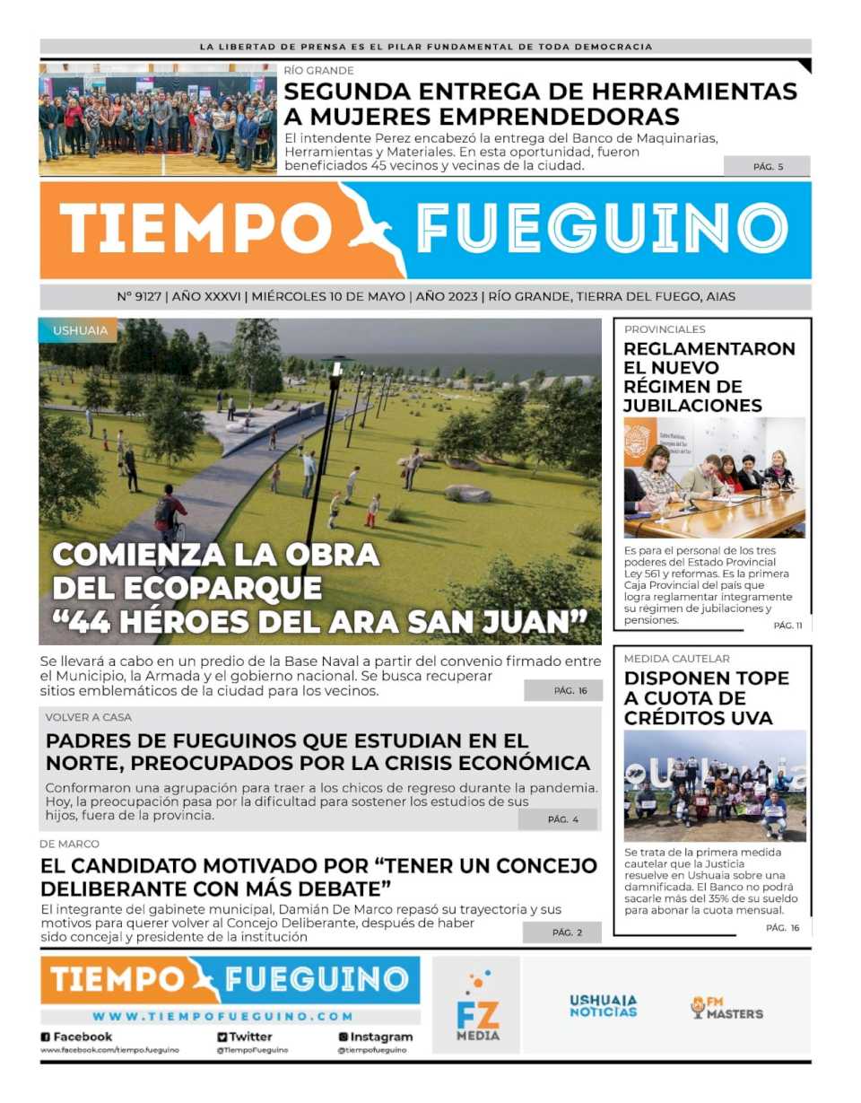 Portada del miércoles 10 de mayo