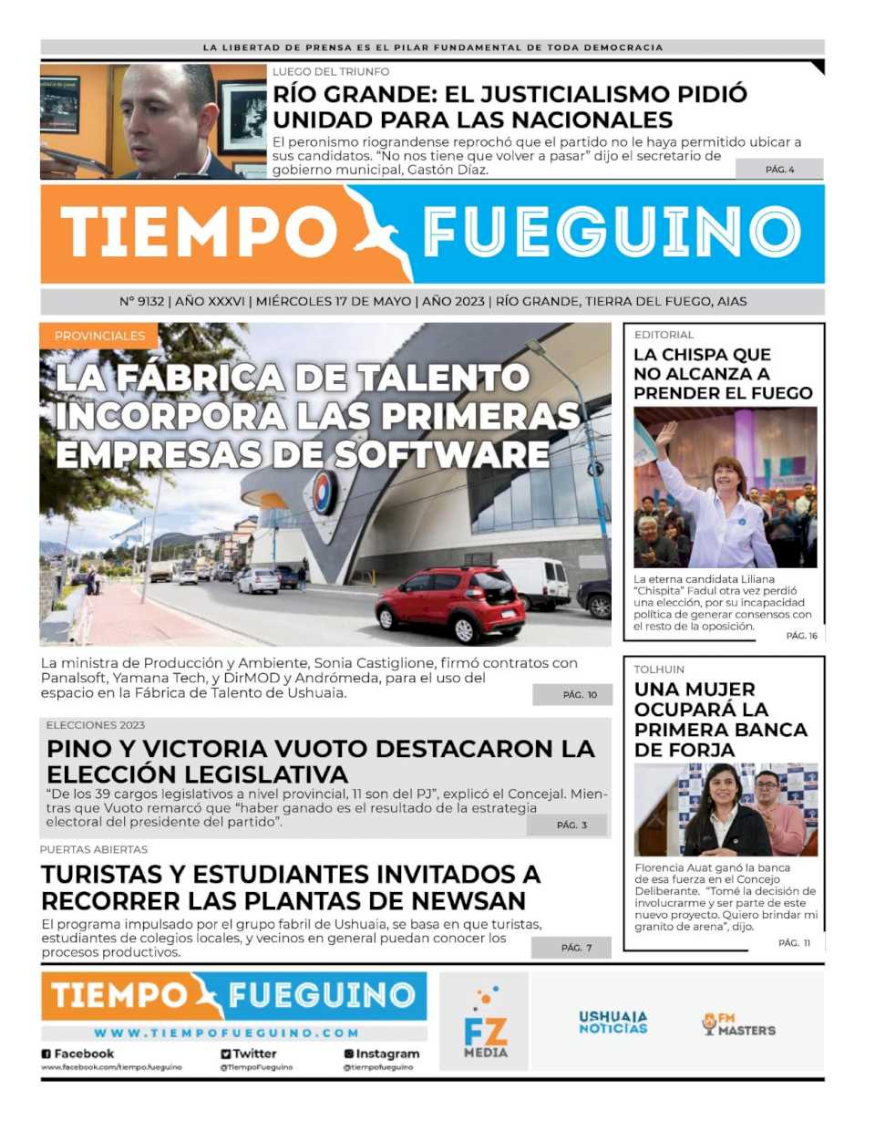 Portada del miércoles 17 de mayo