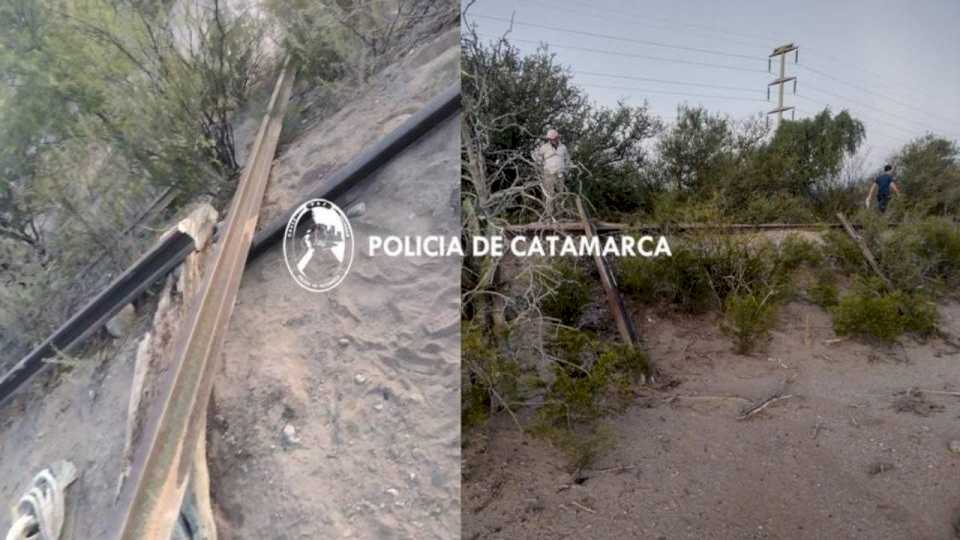 Secuestran rieles y otros elementos utilizados para cometer un ilícito en Capayán