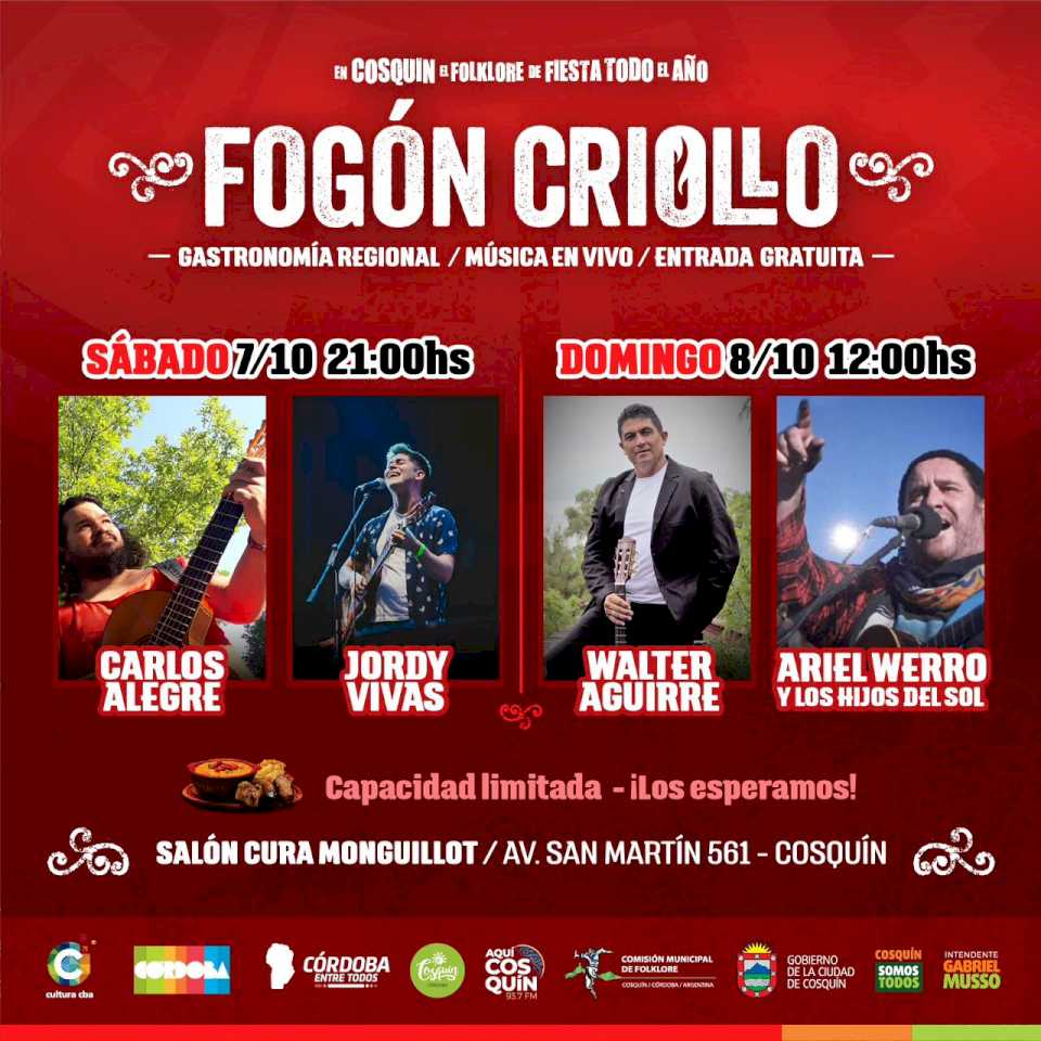 cosquin-invita-a-su-tradicional-fogon-criollo-con-destacados-artistas-para-este-finde