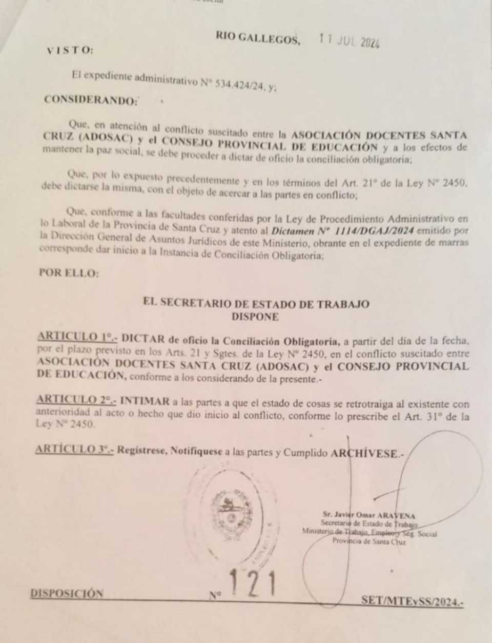 trabajo-dicto-la-conciliacion-obligatoria-por-el-paro-de-adosac