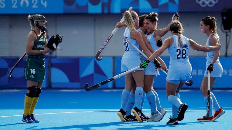 Las Leonas se hicieron fuertes sobre el final y derrotaron 4-2 a Sudáfrica en su segundo partido en París 2024