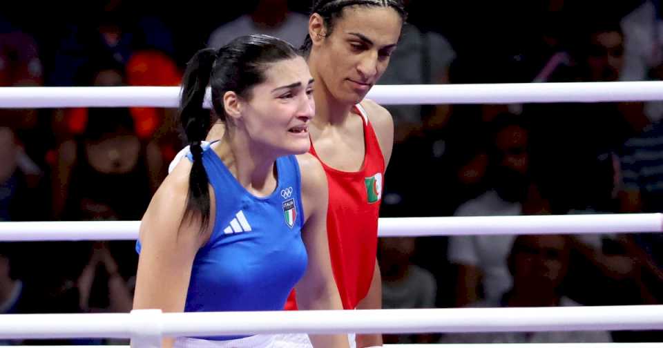 París 2024: una boxeadora italiana abandonó ante una argelina señalada por su género y hasta Javier Milei se metió en la polémica