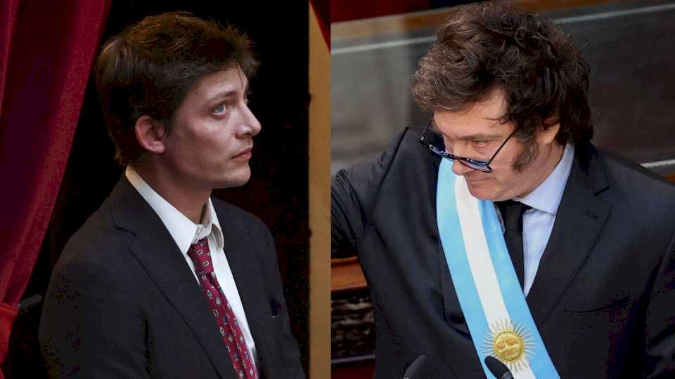 Javier Milei se mostró con Santiago Caputo en medio de la tensión por las críticas de Macri