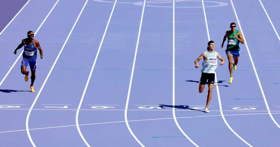 Elián Larregina, semifinalista en los 400 metros de París 204: el argentino y un logro para la historia en la «prueba asesina» de «velocidad prolongada»