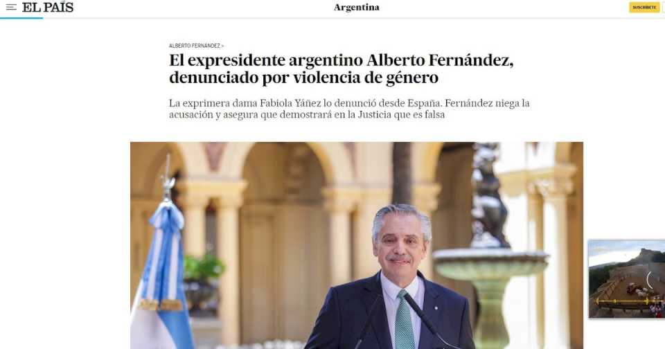 Las reacciones de los medios del mundo ante la denuncia de Fabiola Yañez contra Alberto Fernández: «Castiga aún más la imagen del veterano dirigente peronista»