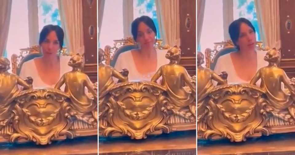 Difunden un nuevo video de Tamara Pettinato con Alberto Fernández en Casa Rosada: sale sentada en el sillón presidencial y le dice «te amo»