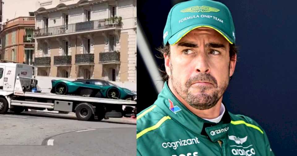 Fernando Alonso, de la F1 a un papelón en las calles de Mónaco: se le quedó su Aston Martin de súper lujo y tuvo que llamar a la grúa