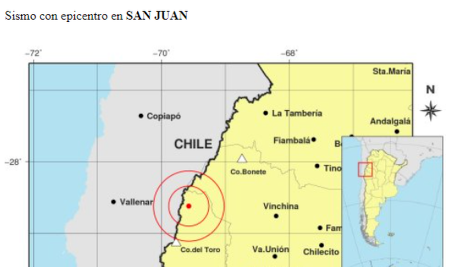 Fuerte sismo de 5.6 grados sacudió San Juan: se sintió en Catamarca