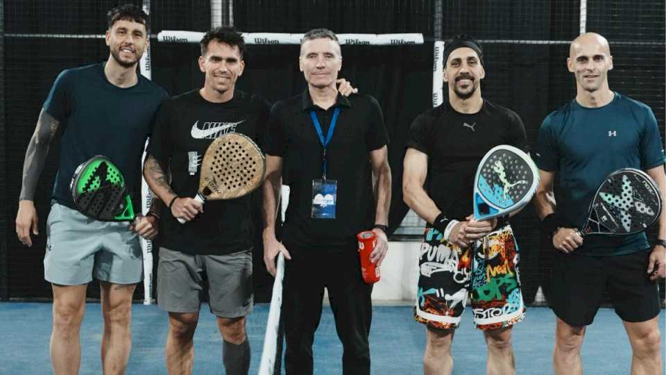 los-primeros-campeones-de-fupa,-el-circuito-de-padel-para-ex-futbolistas