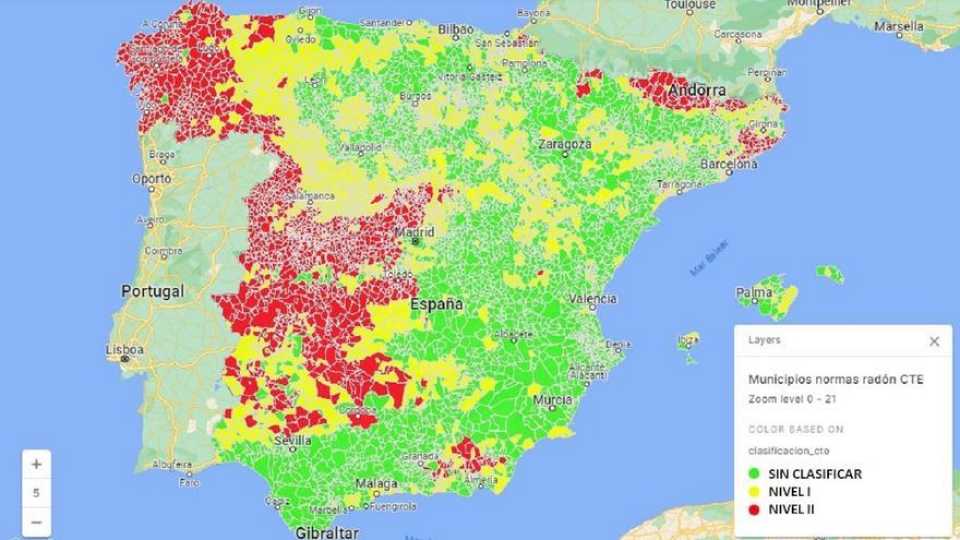 Estos son los municipios con mayor riesgo por gas radón, segunda causa de cáncer de pulmón