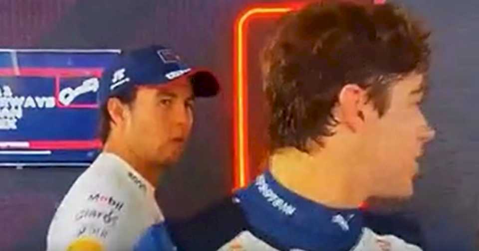 Franco Colapinto y el saludo cómplice de Checo Pérez tras la clasificación en el GP de Azerbaiyán: «Buena, boludo»