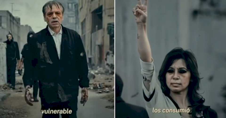 «Ku-K 12»: Javier Milei comparó al kircherismo con un virus apocalíptico a lo Walking Dead en un controvertido video