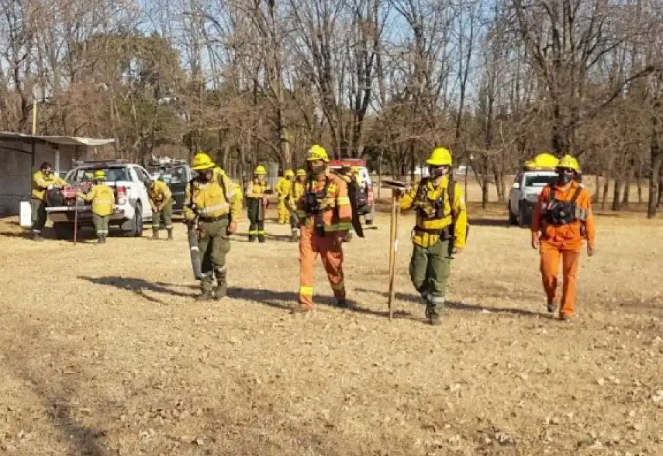 Bomberos contuvieron un foco de incendio en Traslasierra