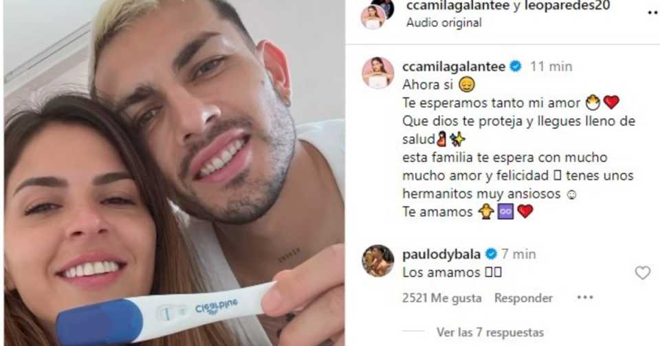 Tras la «filtración» de Susana Giménez, Leandro Paredes y Camila Galante confirmaron que serán papás con un tierno video en Instagram