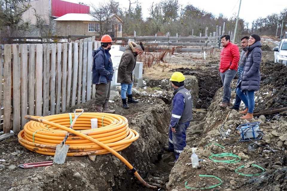 Tolhuin avanza con la extensión de la red de gas