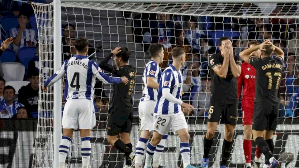 El 2-0 de la Real Sociedad en el Real Sociedad 3 – 0 Valencia de la jornada 8 de LaLiga EA Sports