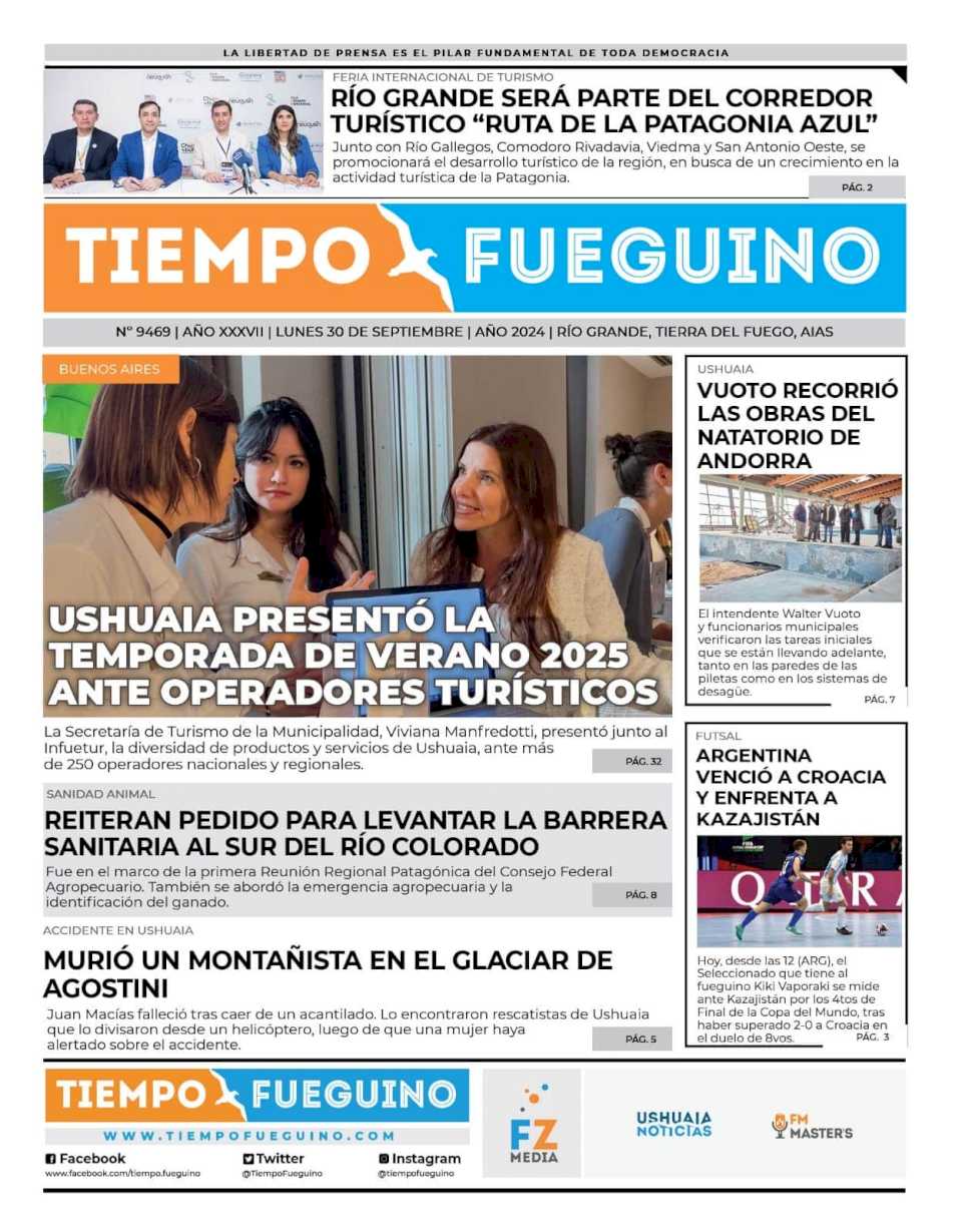 Portada del lunes 30 de septiembre