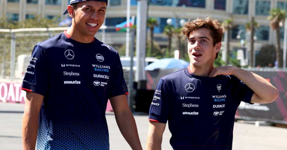 Franco Colapinto, el primer desafío que se le presenta a Alex Albon desde su llegada al equipo Williams de Fórmula 1