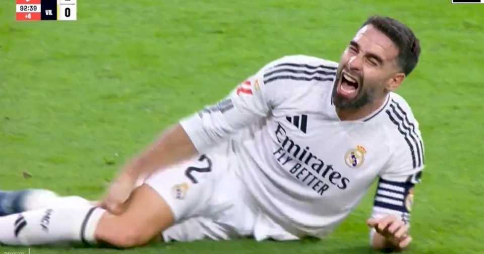 Dani Carvajal, grave lesión con Real Madrid y estremecedor grito de dolor que se metió en la transmisión de TV: «El vestuario está triste»