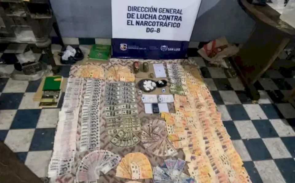 Allanamiento en Villa de Merlo: Incautan drogas valuadas en casi 6 millones de pesos