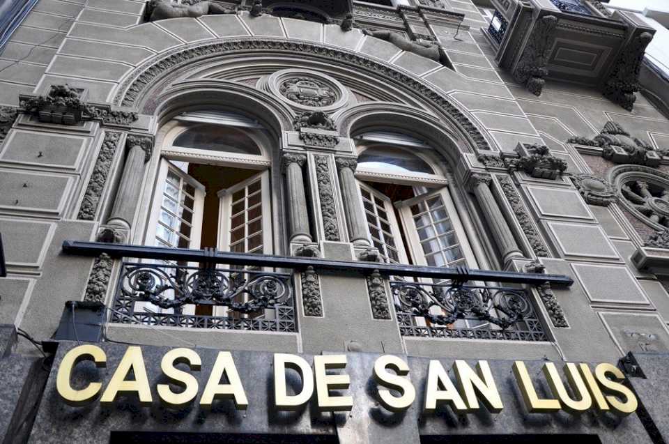 El edificio de la Casa de San Luis en Buenos Aires fue tasado en casi 3 millones de dólares