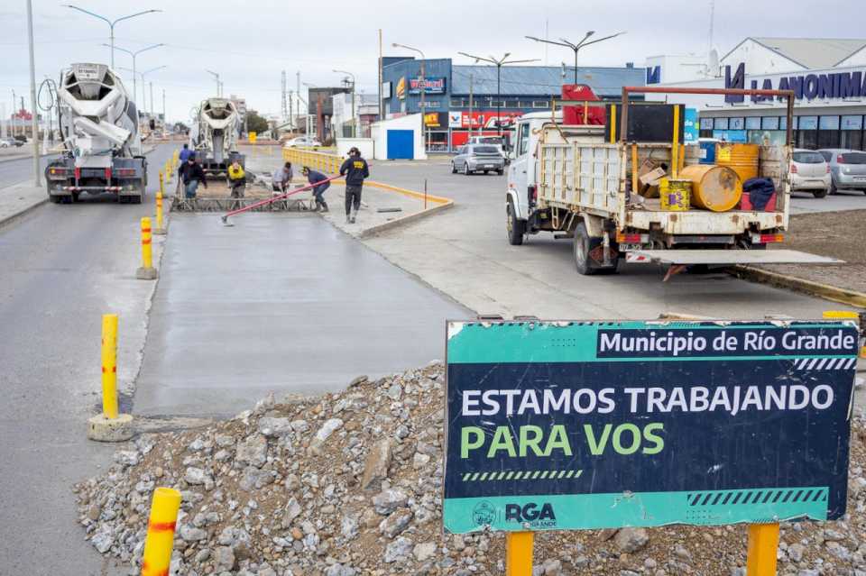 Avanza el plan de obras viales en Río Grande