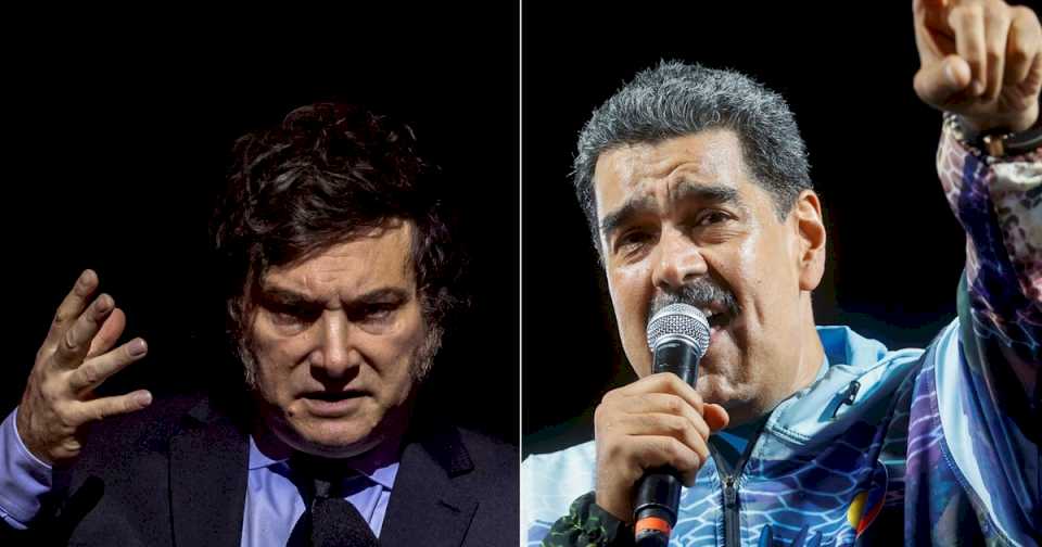 nicolas-maduro-cruzo-a-javier-milei-por-su-mensaje-del-12-de-octubre:-lo-llamo-«complice-del-genocidio»