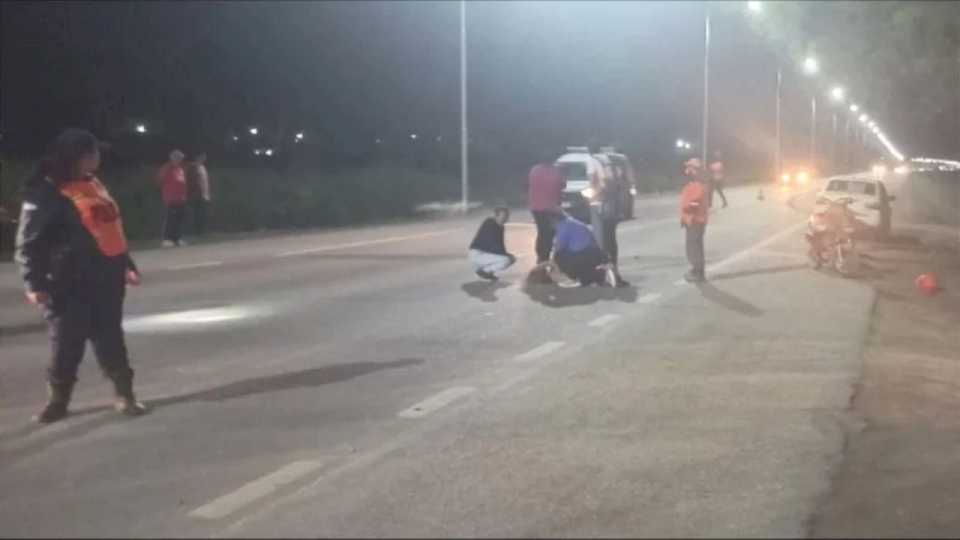 Tras el choque de dos motos en Jáchal, un hombre y una mujer fueron internados