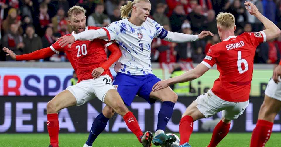 Liga de Naciones de Europa: Papelón de Haaland con Noruega ante Austria y gran triunfo de Inglaterra en Finlandia