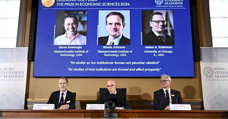 Nobel de Economía a Daron Acemoglu, Simon Johnson y James A. Robinson: fueron premiados por sus estudios sobre las diferencias de prosperidad entre naciones