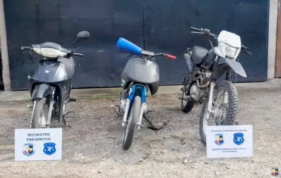 Secuestran cinco motos y un auto por falta de documentación