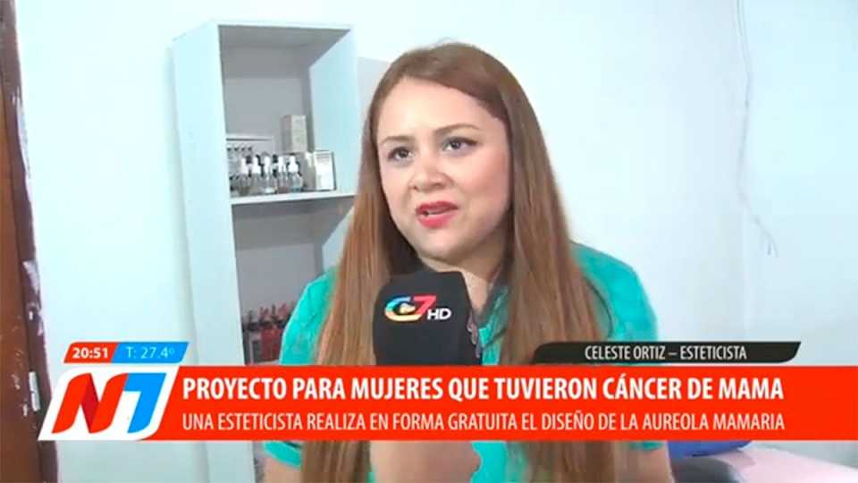 Esteticista especializada en micropigmentación presentó un proyecto para mujeres que tuvieron cáncer de mama