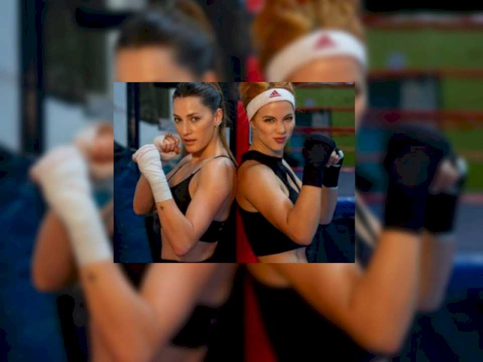 Mica Viciconte mostró cómo entrena a Flor Vigna para una pelea de box