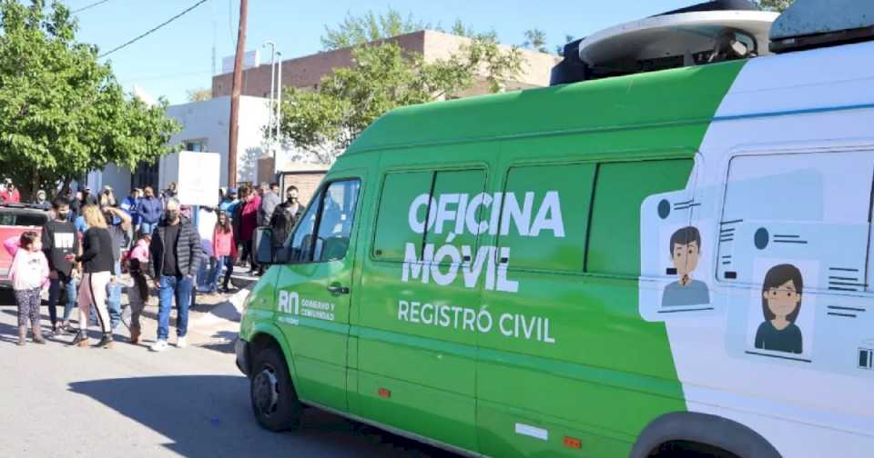 El Registro Civil Móvil recorre barrios en Viedma: dónde y cuándo asistir