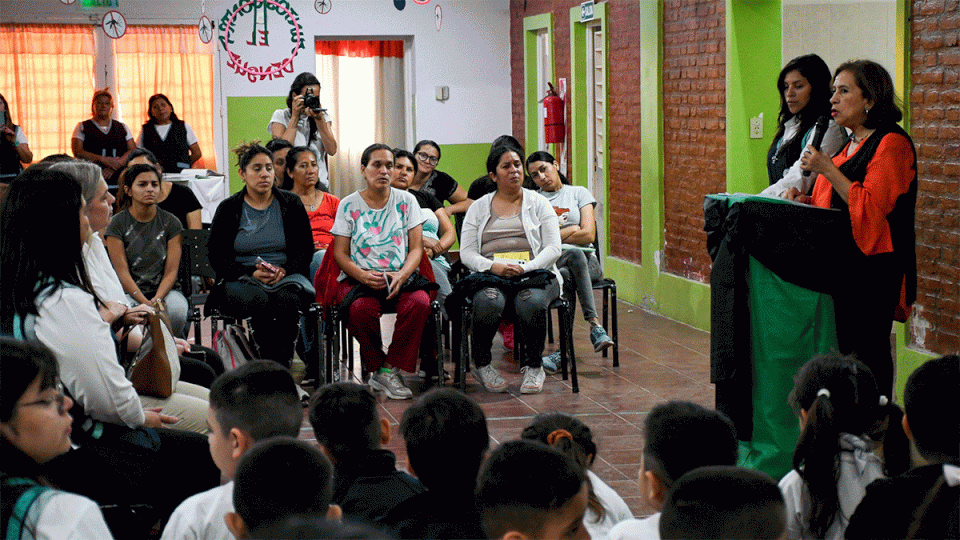 Realizaron una jornada de vacunación por el Día Mundial de la Lucha contra la Poliomielitis en un jardín municipal