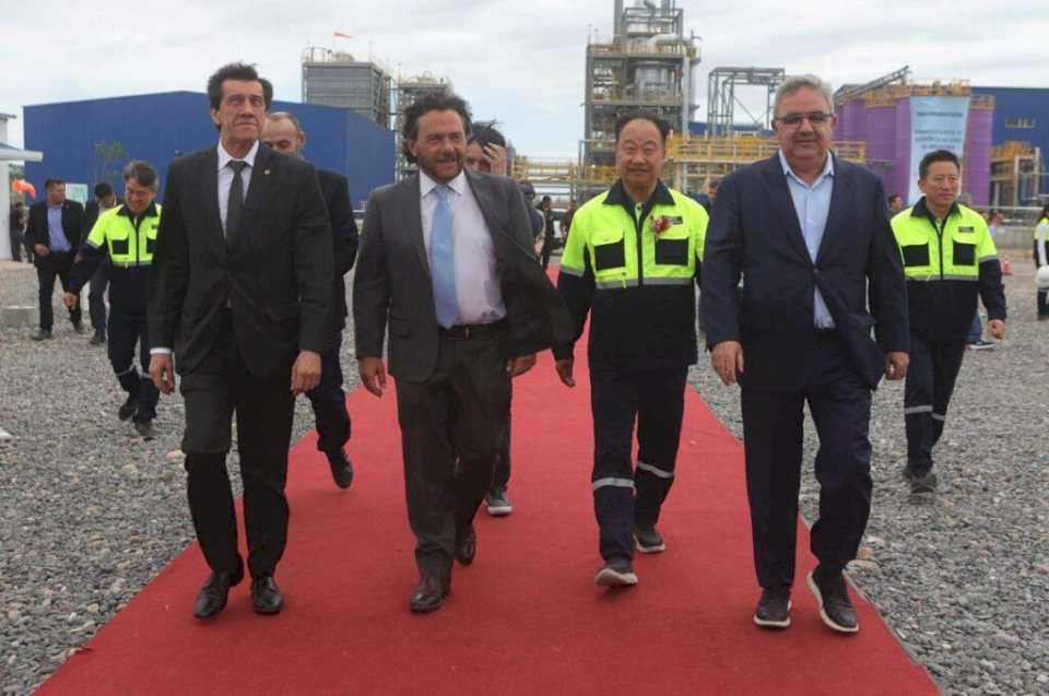 Sadir participó de la inauguración del complejo industrial litífero de Posco